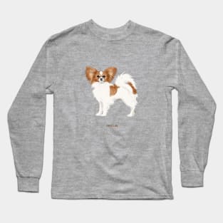 cute papillon dog Long Sleeve T-Shirt